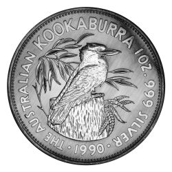 1990 1 oz Australian Kookaburra Silver Coin