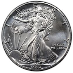 1990 American Silver Eagle Coin