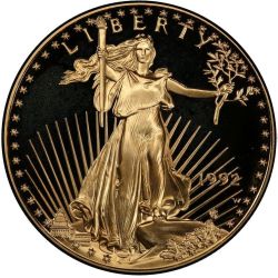 1992 1 oz American Gold Eagle Proof Coin