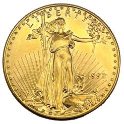 1992 1 oz American Gold Eagle Coin BU