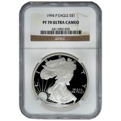 1994-P NGC PF-70 Proof American Silver Eagle Coin