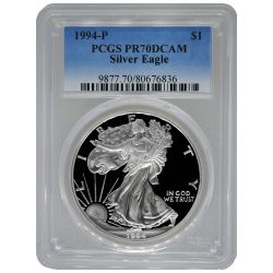 1994-P PCGS PR-70 American Silver Eagle Proof Coin