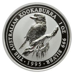 1995 1 oz Australian Kookaburra Silver Coin