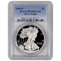 1995-P PCGS PR-70 American Silver Eagle Proof Coin