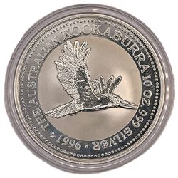 1996 10 oz Australian Kookaburra Silver Coin