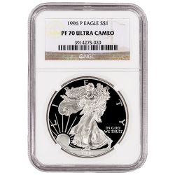 1996-P NGC PF-70 Proof American Silver Eagle Coin