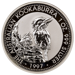 1997 1 oz Australian Kookaburra Silver Coin
