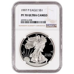 1997-P NGC PF-70 Proof American Silver Eagle Coin