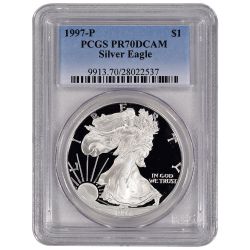 1997-P PCGS PR-70 American Silver Eagle Proof Coin