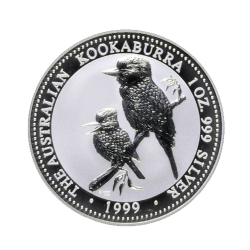 1999 1 oz Australian Kookaburra Silver Coin
