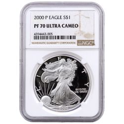 2000-P NGC PF-70 Proof American Silver Eagle Coin
