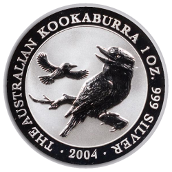 2004 1 oz Australian Kookaburra Silver Coin