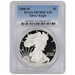 2008-W PCGS PR-70 American Silver Eagle Proof Coin