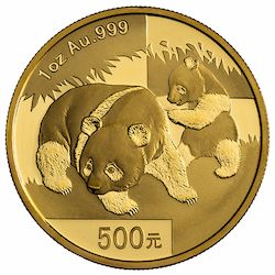 2008 1 oz Chinese Gold Panda Coin