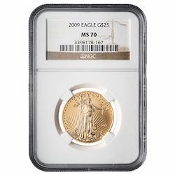 2009 NGC MS-70 1/2 oz American Gold Eagle Coin
