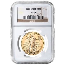 2009 NGC MS-70 1 oz American Gold Eagle Coin