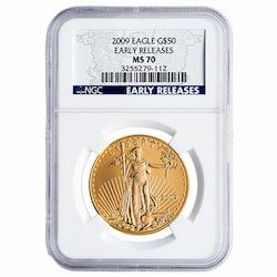 2009 NGC MS-70 Early Releases 1 oz American Gold Eagle Coin