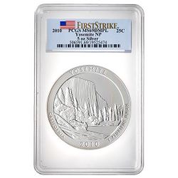 2010 PCGS MS-69 DMPL First Strike 5 oz America the Beautiful Yosemite Silver Coin