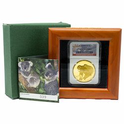 2010 NGC PF-70 2 oz Australian Koala Proof Gold Coin with Box and COA