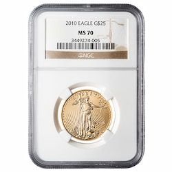 2010 NGC MS-70 1/2 oz American Gold Eagle Coin