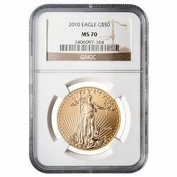 2010 NGC MS-70 1 oz American Gold Eagle Coin