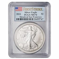 2011-(S) PCGS MS-70 First Strike 1 oz American Silver Eagle Coin