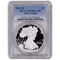 2013-W PCGS PR-70 American Silver Eagle Proof Coin