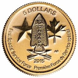 2015 1/10 oz First Special Service Force Gold Coin