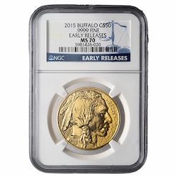 2015 NGC MS-70 Early Releases 1 oz American Buffalo Gold Coin