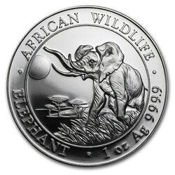 2016 Somalian Elephant 1 oz Silver Coin