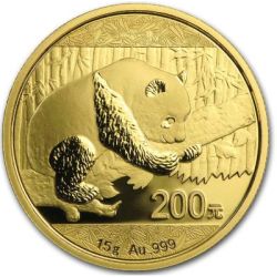 2016 15 Gram Chinese Gold Panda Coin BU