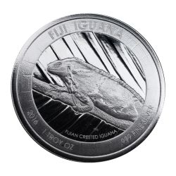 2016 Fiji Iguana Silver Coin 1 oz