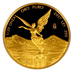 2017 Mexican Gold Libertad Proof Coin 1/20 oz