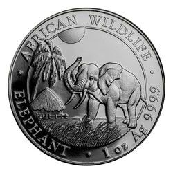 2017 Somalian Elephant 1 oz Silver Coin
