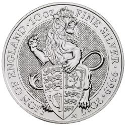 2017 10 oz Silver Queen's Beasts Lion - Royal British Mint