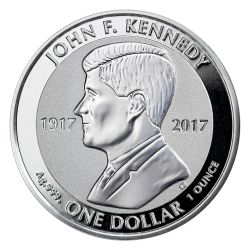 2017 John F. Kennedy 1 oz Reverse Proof Silver Coin