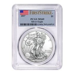2017 PCGS MS-69 First Strike American Silver Eagle