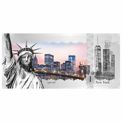 2017 Cook Islands 5 Gram Silver Banknote (New York Skyline Dollar)