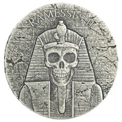 2017 Republic of Chad Pharaoh Ramesses Afterlife 2 oz Silver Coin - Egyptian Relic Series