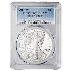 2017-W PCGS PR-70 1 oz American Silver Eagle Proof Coin