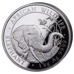 2018 1 Kilo Somalian Elephant Silver Coin