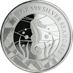2018 Samoan Seahorse Silver Coin 1 oz