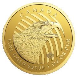 2018 RCM Golden Eagle Gold Coin 1 oz .99999  - Call of the Wild