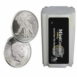 2018 Roaring Lion Silver Coin Tube - MintCertified FIRST30™