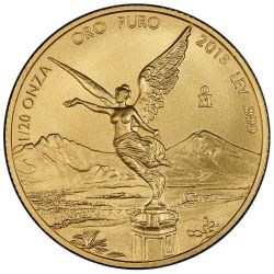 2018 Mexican Gold Libertad Coin 1/20 oz