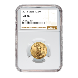 2018 1/4 oz NGC MS-69 Gold American Eagle