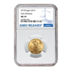 2018 1/4 oz NGC MS-69 Early Releases Gold American Eagle