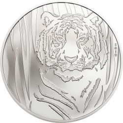 2019 1/2 oz Mongolia Hidden Tiger Silver Coin