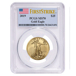 2019 1/2 oz PCGS MS-70 First Strike Gold American Eagle