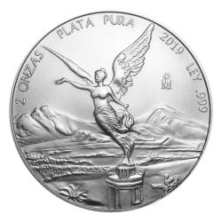 2019 Mexican Libertad Silver Coin 2 oz